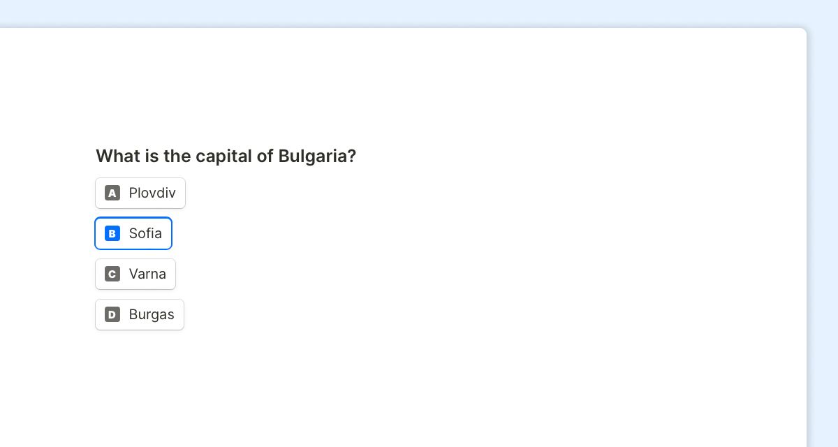 Multiple Choice question in Sirnia
