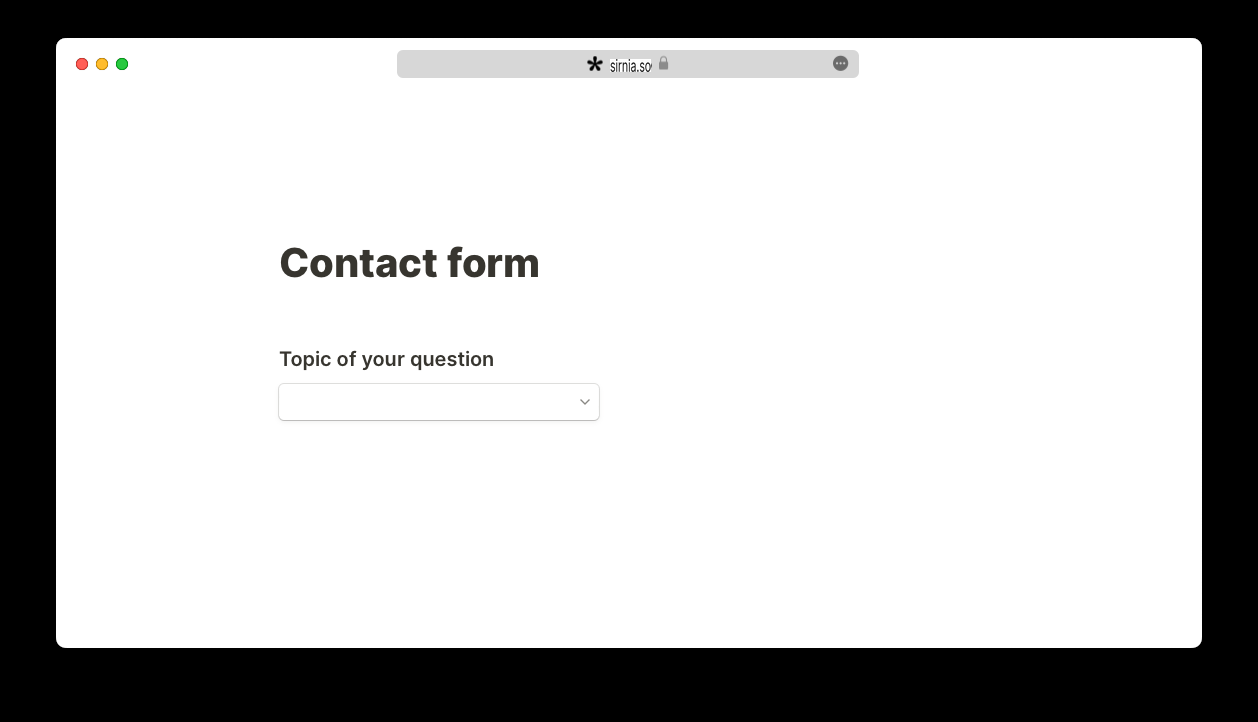 Multi-select with a question title